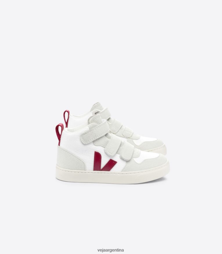 v-10 mid b-mesh blanco marsala Veja NT64JJ343 niños zapatos