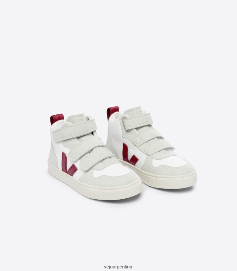 v-10 mid b-mesh blanco marsala Veja NT64JJ343 niños zapatos