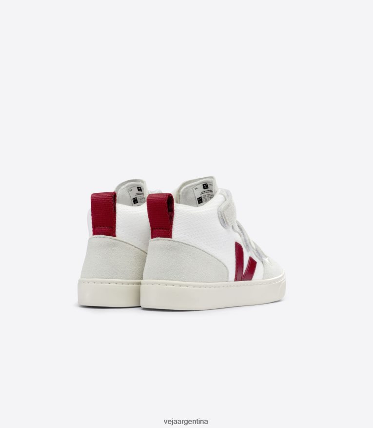 v-10 mid b-mesh blanco marsala Veja NT64JJ343 niños zapatos