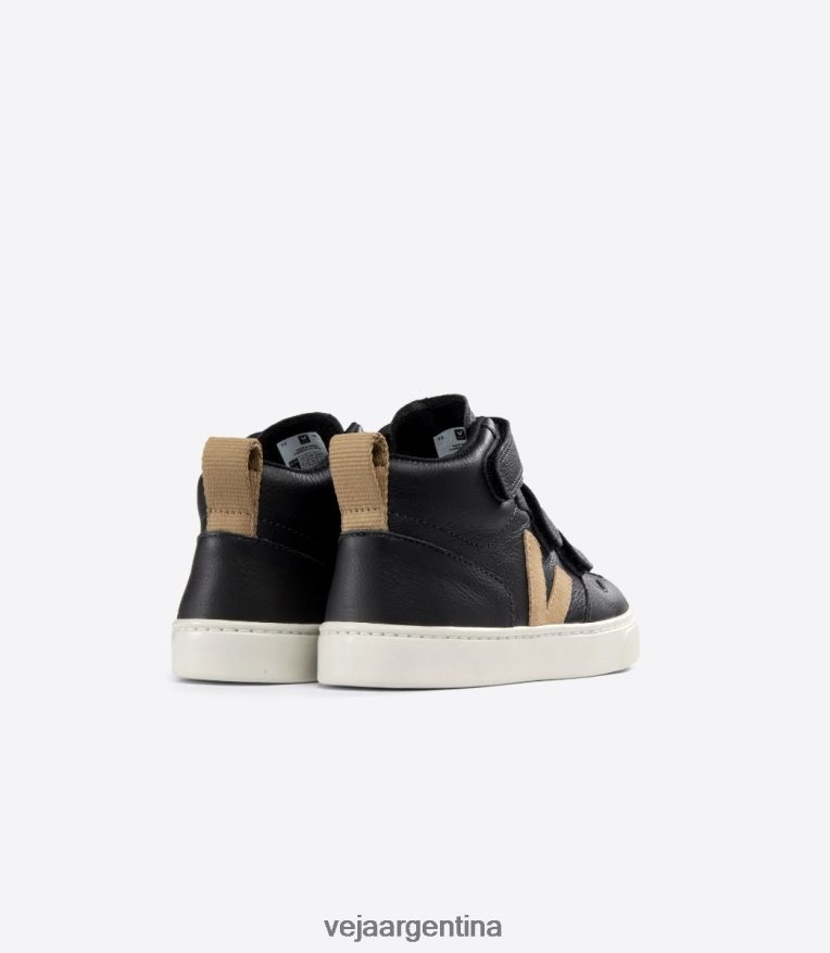 v-10 mid cuero sin cromo negro duna Veja NT64JJ348 niños zapatos