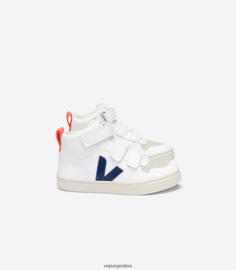 v-10 mid cwl blanco naranja cobalto fluo Veja NT64JJ346 niños zapatos
