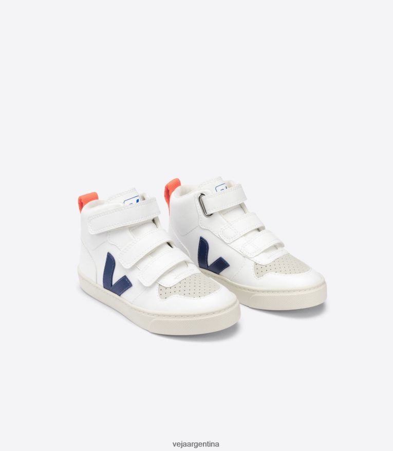 v-10 mid cwl blanco naranja cobalto fluo Veja NT64JJ346 niños zapatos