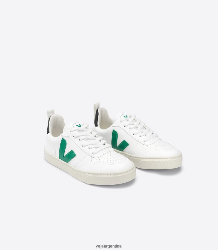 v-10 cordones cwl blanco esmeralda negro Veja NT64JJ368 niños zapatos