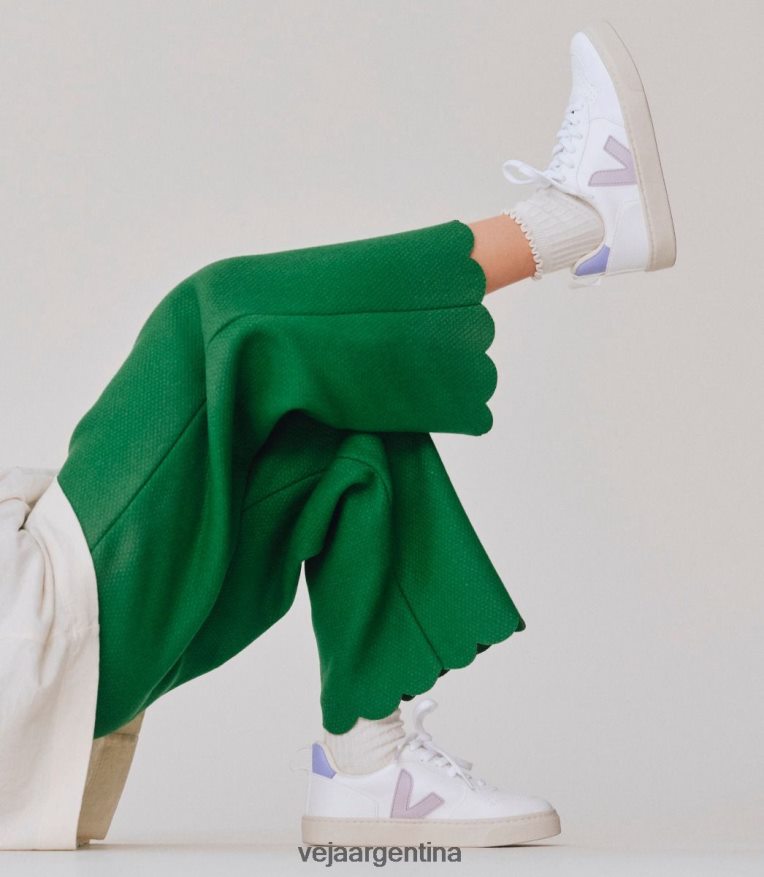 v-10 cordones cwl blanco parme lavande Veja NT64JJ369 niños zapatos