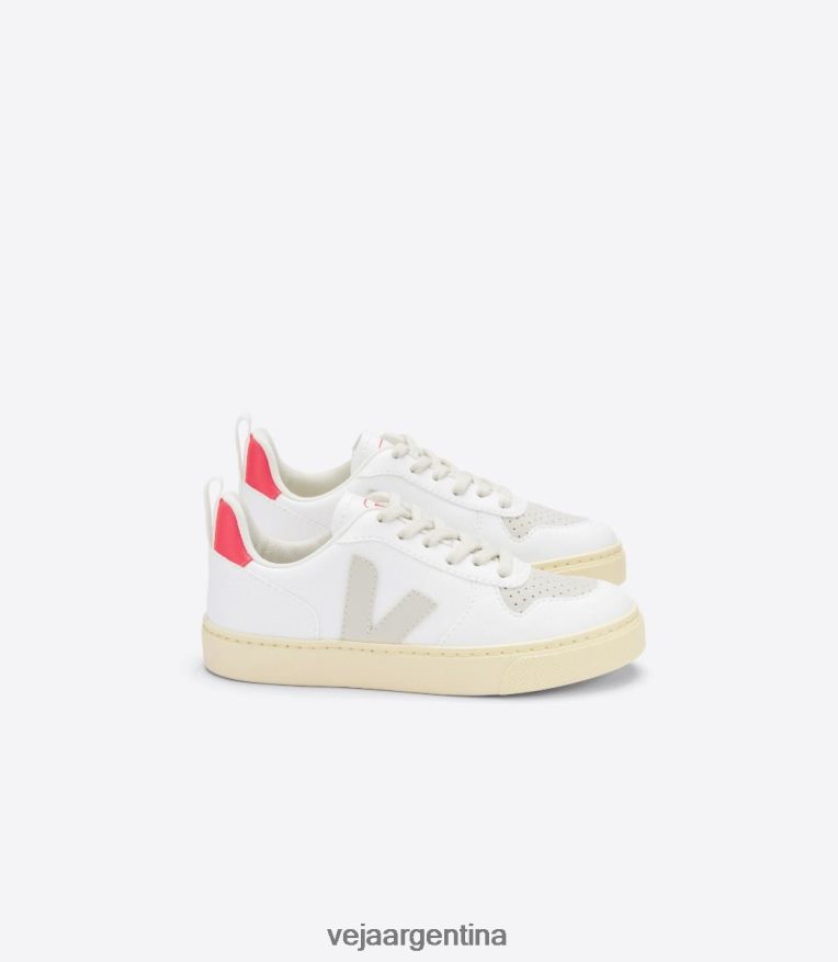 v-10 cordones cwl blanco pierre rose fluo Veja NT64JJ367 niños zapatos