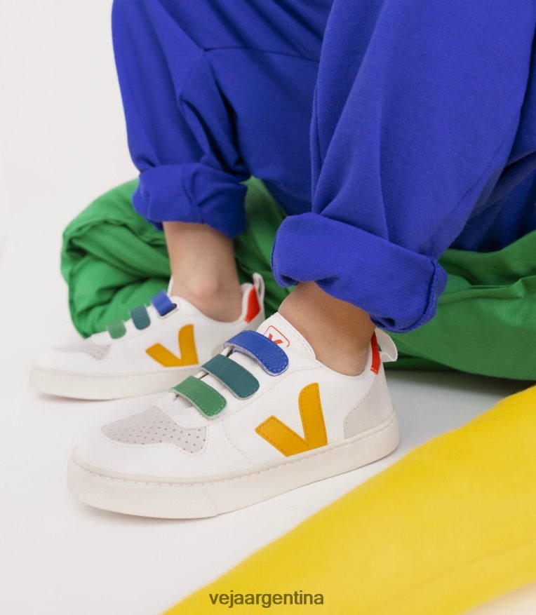 v-10 cuero sin cromo multico blanco ouro Veja NT64JJ354 niños zapatos