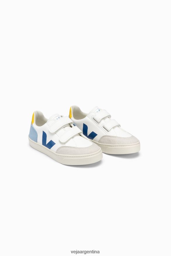 v-12 cuero sin cromo blanco multico Veja NT64JJ309 niños zapatos