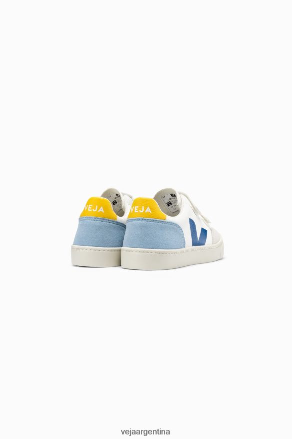 v-12 cuero sin cromo blanco multico Veja NT64JJ309 niños zapatos